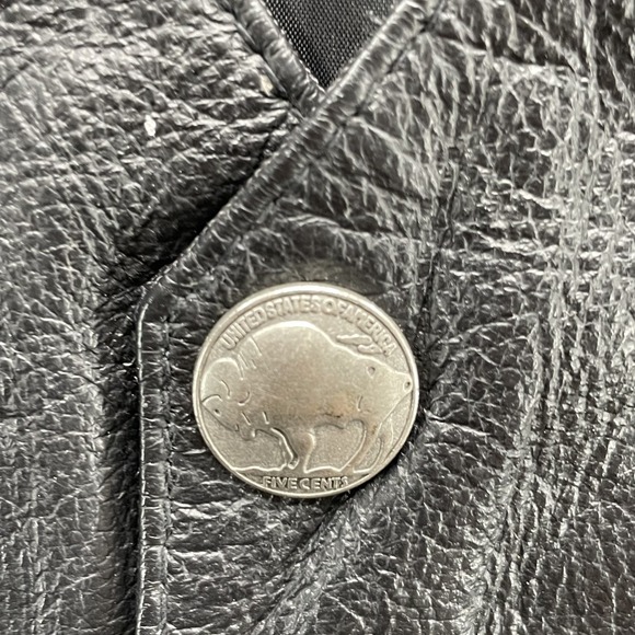 Genuine Leather Vest Men's 4X Motorcycle Biker Western Cowboy Riding 90's Rodeo - Picture 3 of 9